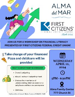 Financial Literacy workshop on April 10th