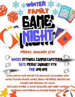 Winter Game Night on Friday, January 17th